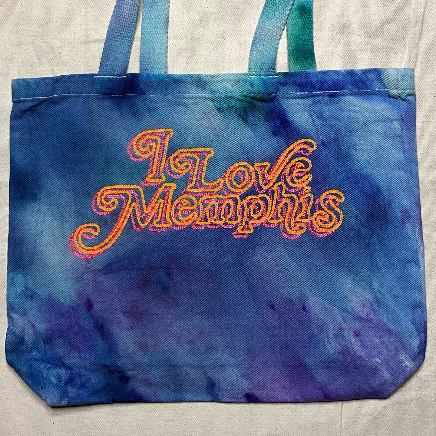 “I Love Memphis” Trippy Glow Tote, Watermelon