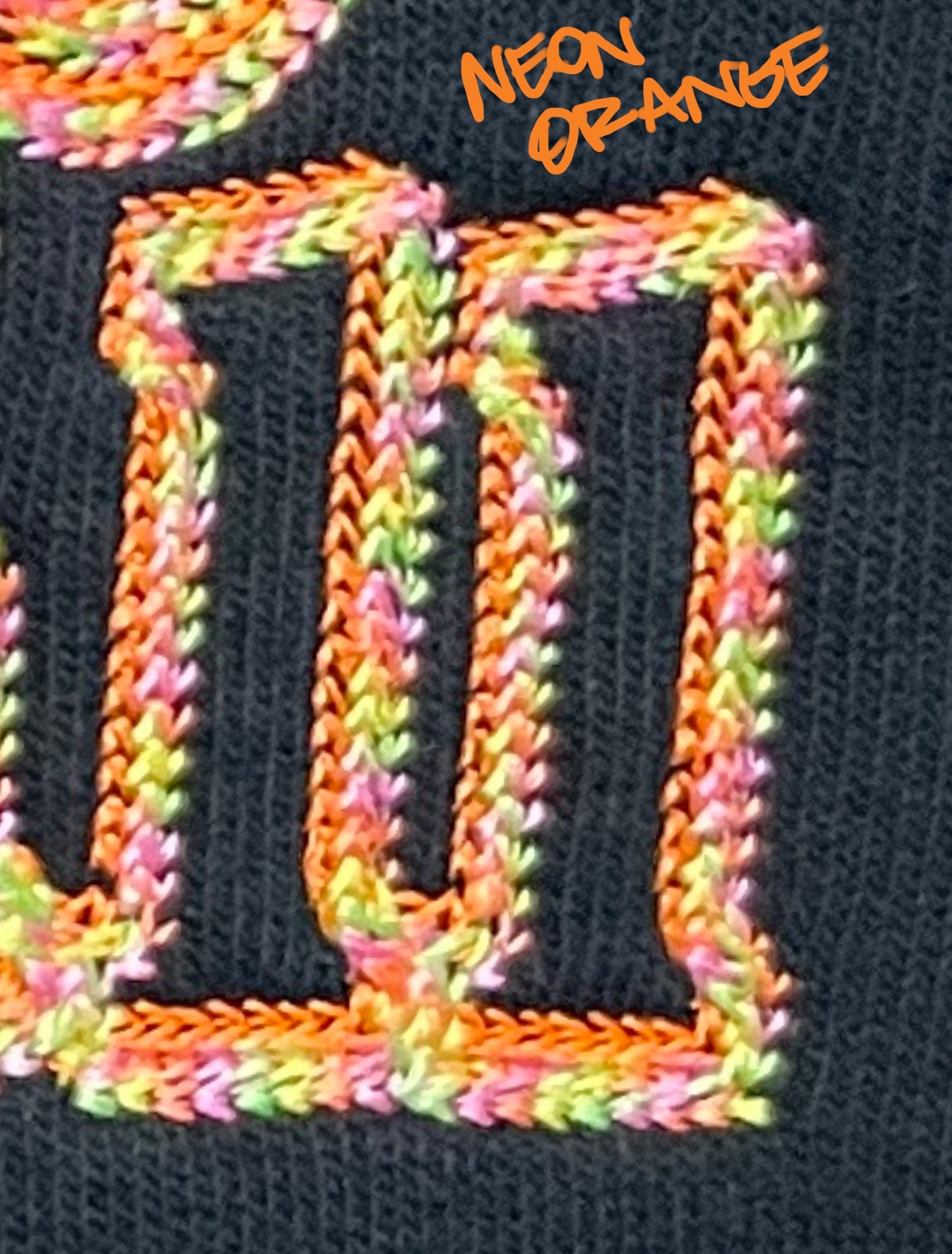 Neon orange thread color option