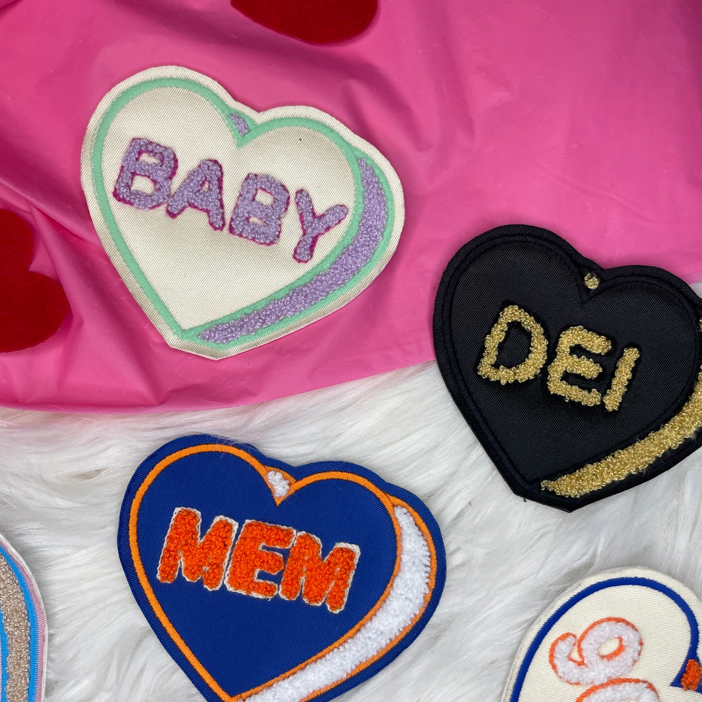 LUVR GRL IRL Custom Sweetheart Patches