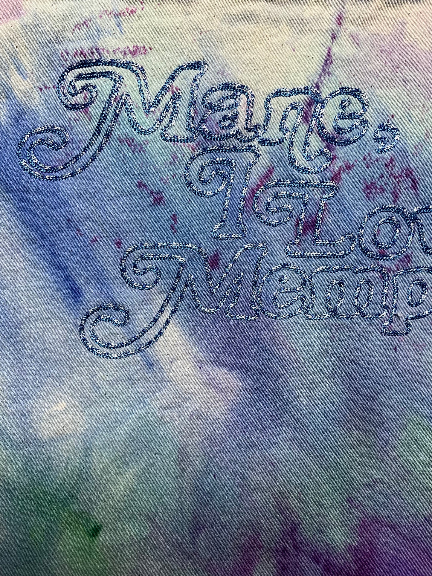“Mane, I Love Memphis!” Trippy Drippy Tote, Memphis Blue