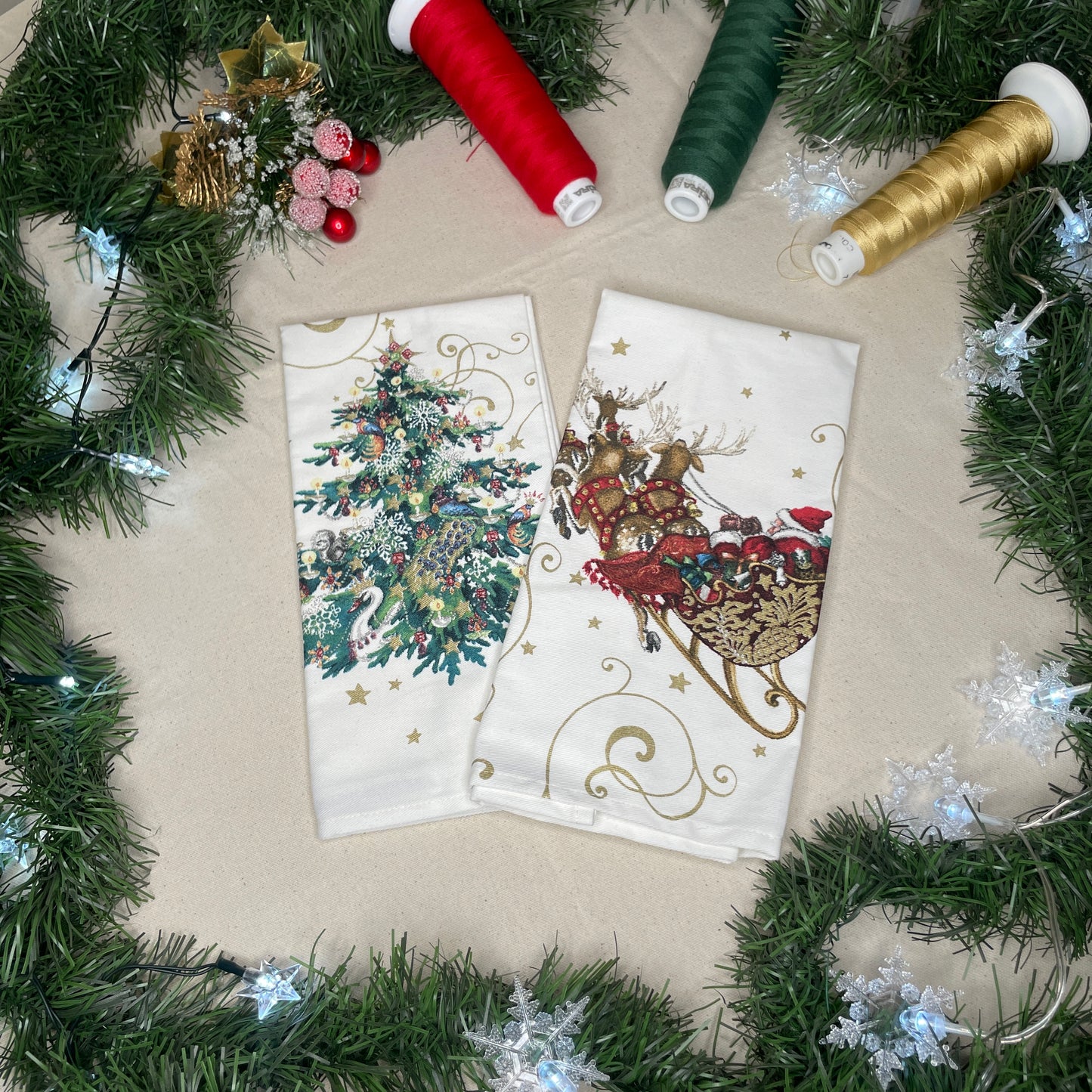 Christmas Tea Towels (Sets of 2)