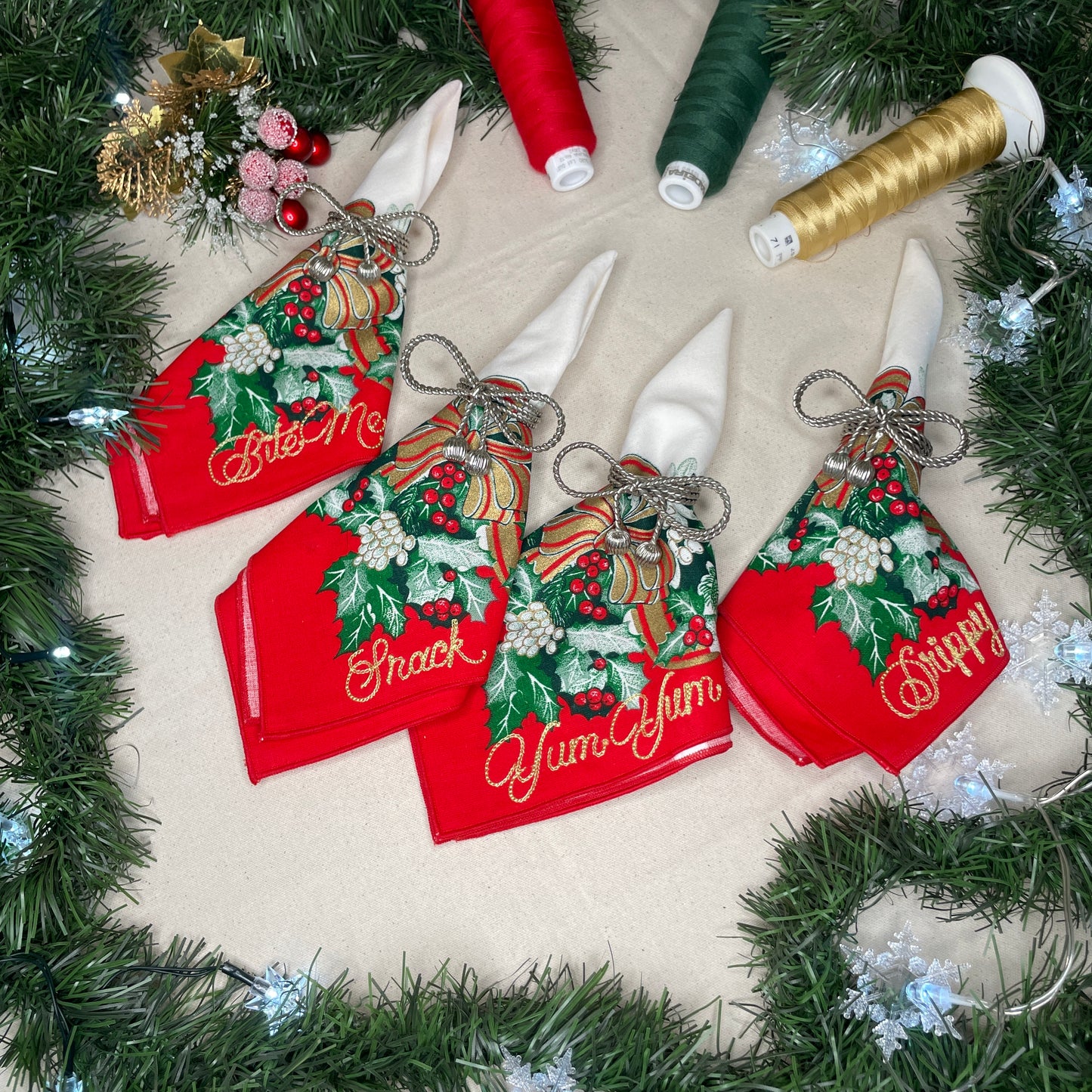 4 Naughty Dinner Napkins