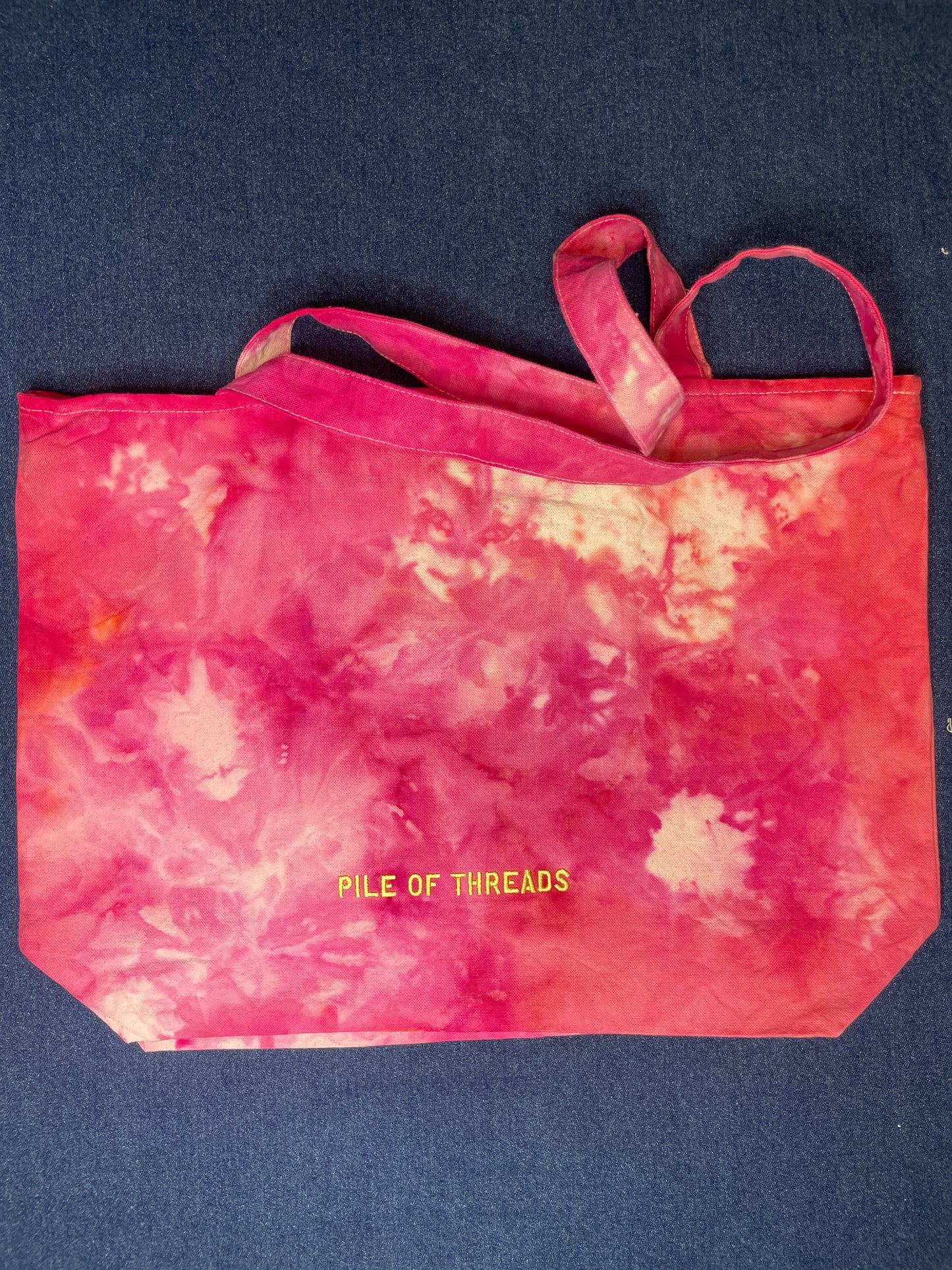 “Gritty City” Trippy Glow Beach Tote, Watermelon