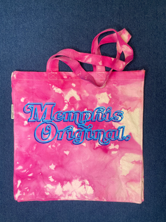 “Memphis Original” Trippy Glow Shopper Tote, Watermelon & Blueberry