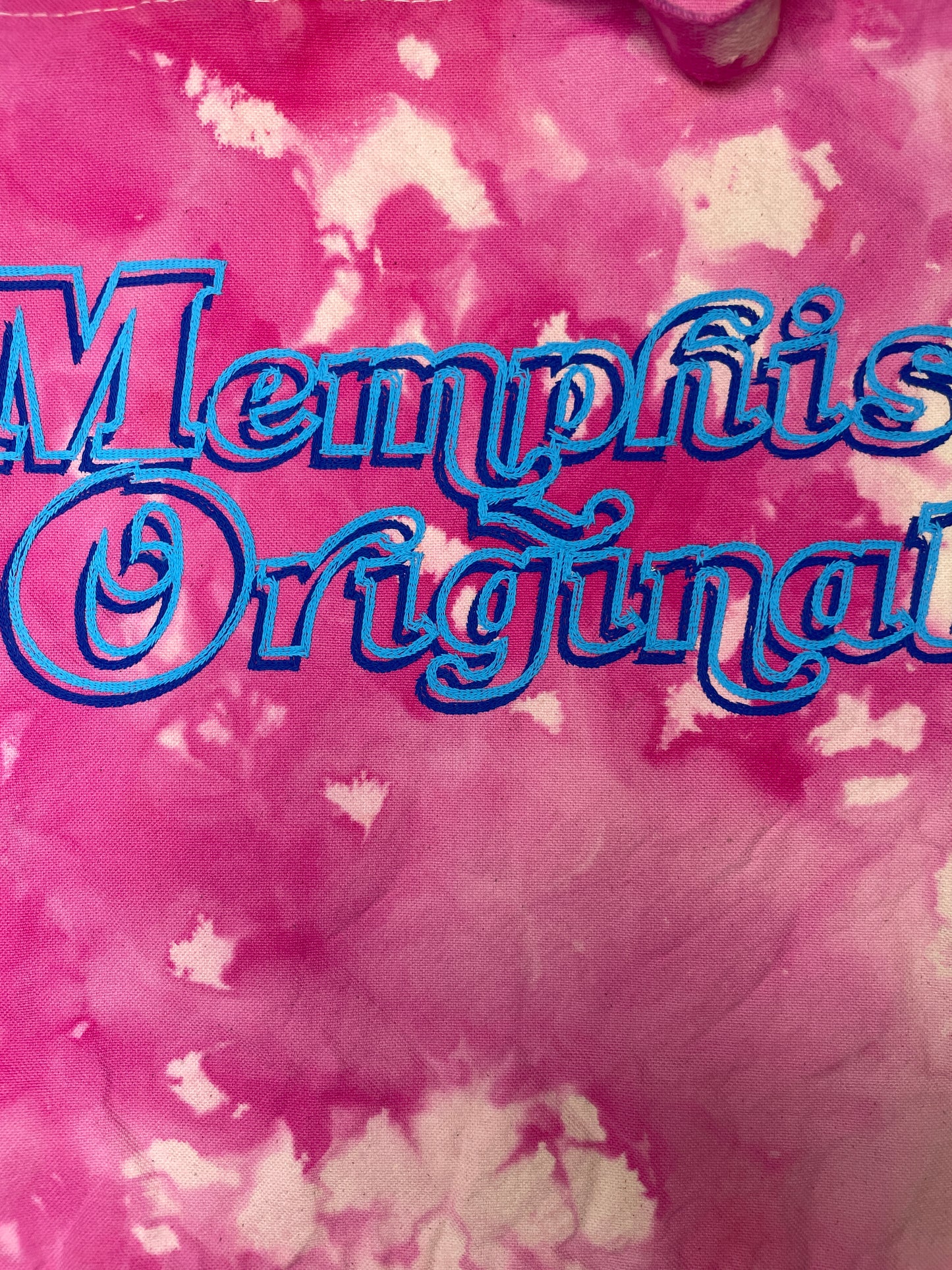 “Memphis Original” Trippy Glow Shopper Tote, Watermelon & Blueberry