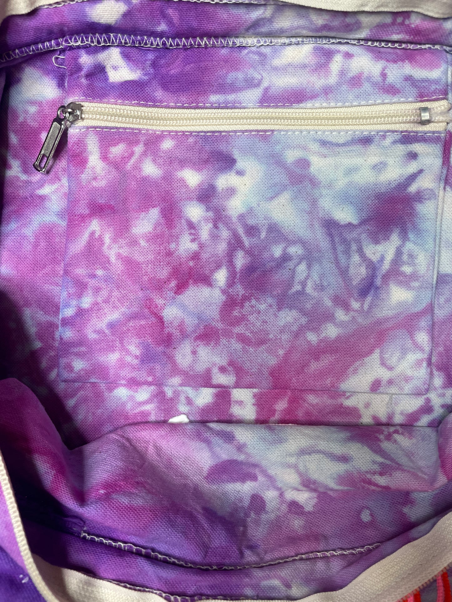“Gritty City” Trippy Glow Beach Tote, Watermelon
