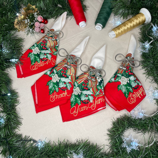 4 Naughty Dinner Napkins